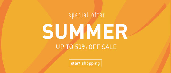 Obraz premium Summer of Abstract Geometric Shapes. Trendy Patterns for Music, Party, and Festival. Creative Design for Sale, Ads, Branding, Banners, Covers, Labels, and Posters. 50% Off Sale Offer. Vector Illustrat