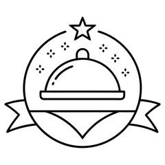 Vintage and retro-style restaurant logo icon vector illustration 