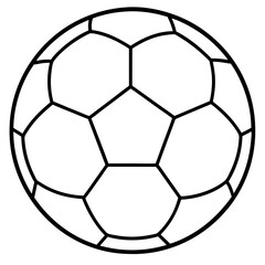 Obraz premium Classic Black White Soccer Ball Drawing stock illustrations