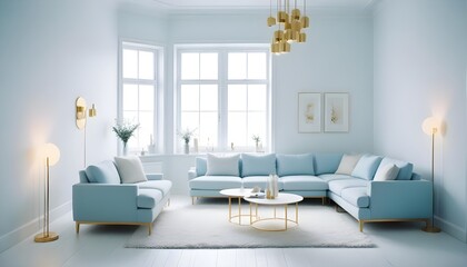 Photo interior modern design room 3d illustration