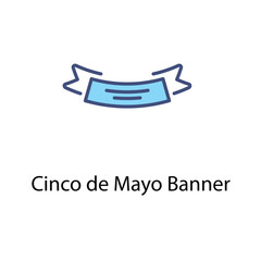 Cinco de Mayo Banner vector icon