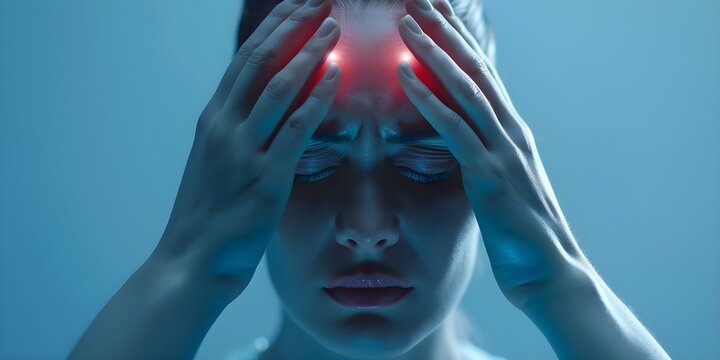 Effective treatment for migraine headaches through lifestyle adjustments for improved health. Concept Migraine Management, Healthy Lifestyle, Natural Remedies, Wellness Practices, Headache Prevention