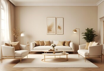 Photo interior modern design room 3d illustration