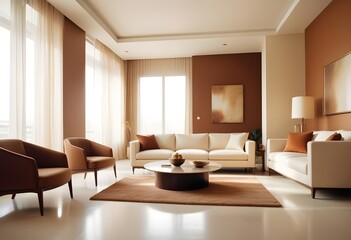 Fototapeta premium Photo interior modern design room 3d illustration