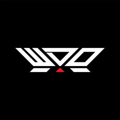 WDO letter logo vector design, WDO simple and modern logo. WDO luxurious alphabet design