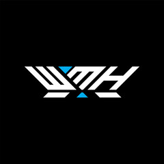 WMH letter logo vector design, WMH simple and modern logo. WMH luxurious alphabet design