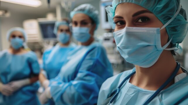 World Patient Safety Day, International Surgeon's Day. The doctors are in the operating room. a doctor in a surgical gown. saves the patient. the work of surgeons. doctors at work - Powered by Adobe