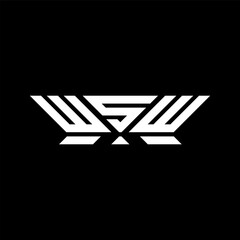 WSW letter logo vector design, WSW simple and modern logo. WSW luxurious alphabet design