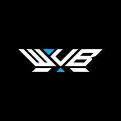 WUB letter logo vector design, WUB simple and modern logo. WUB luxurious alphabet design