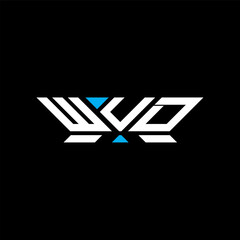 WUD letter logo vector design, WUD simple and modern logo. WUD luxurious alphabet design