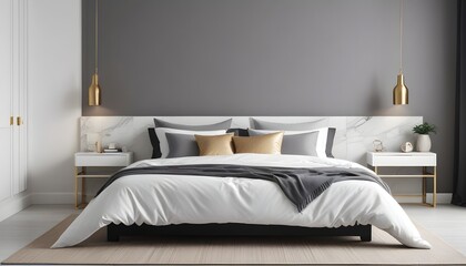 Photo interior modern design room 3d illustration
