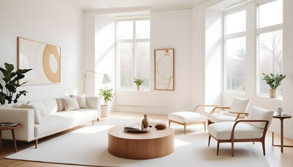 Photo interior modern design room 3d illustration