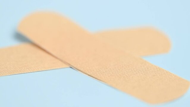 adhesive plaster close-up