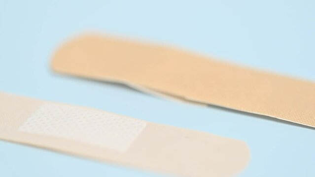 adhesive plaster close-up