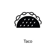 Taco vector icon