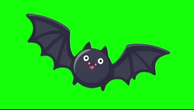 Looping Cute Halloween Character Popup on Green Screen