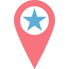 Famous location Icon Flat Icon
