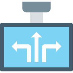 Guidepost Icon Flat Icon