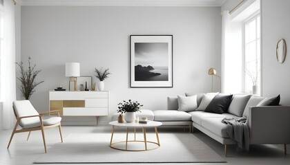 Photo interior modern design room 3d illustration