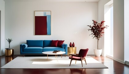 Photo interior modern design room 3d illustration