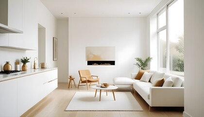 Fototapeta premium Photo interior modern design room 3d illustration