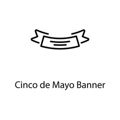 Cinco de Mayo Banner vector icon