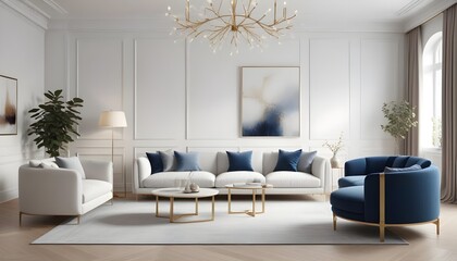 Photo interior modern design room 3d illustration