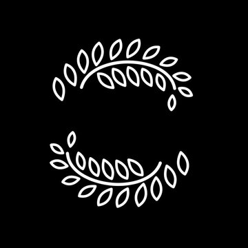 White fern leaf.Animation on a transparent background. Alpha channel.