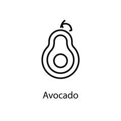 Avocado vector icon
