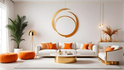 Photo interior modern design room 3d illustration