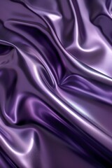 Obraz premium Glossy dark purple metallic liquid surface for background