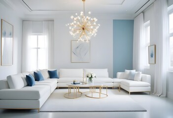 Photo interior modern design room 3d illustration