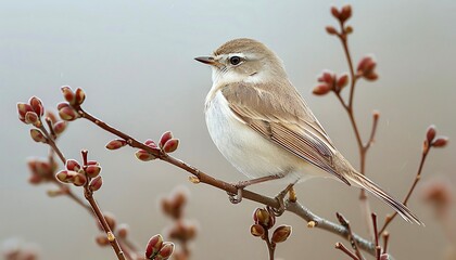 Fototapeta premium Elegant Bird A detailed bird perched on a branch