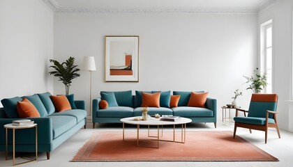 Photo interior modern design room 3d illustration