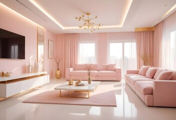 Photo interior modern design room 3d illustration