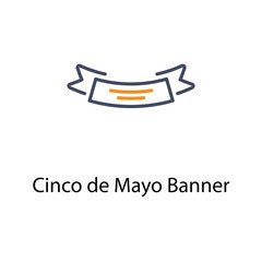 Cinco de Mayo Banner vector icon