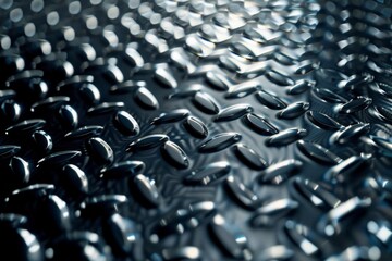 Obraz premium Glossy titanium surface with simple pattern for smartphone background. 