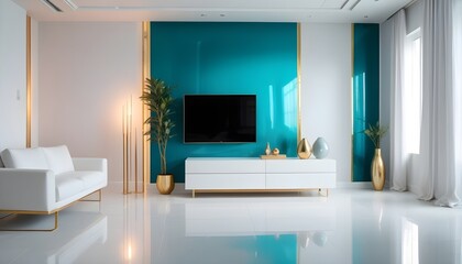 Photo interior modern design room 3d illustration