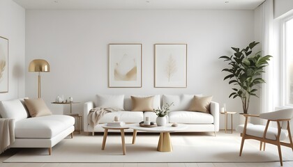 Photo interior modern design room 3d illustration