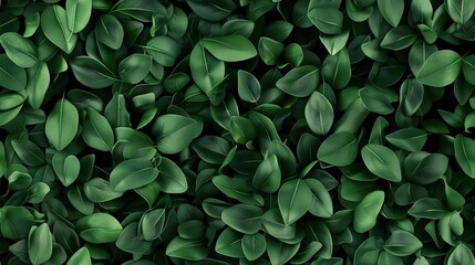 Fototapeta premium A close-up photo of vibrant green leaves SEAMLESS PATTERN