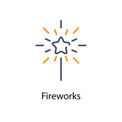 Fireworks vector icon