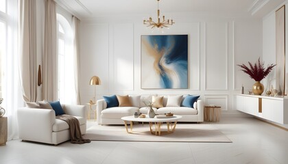 Photo interior modern design room 3d illustration