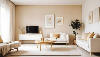 Fototapeta premium Photo interior modern design room 3d illustration