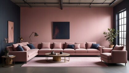 Photo interior modern design room 3d illustration