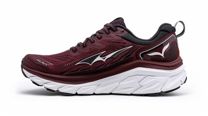 Men Torin 4.5 Plush Dark Red men's running shoes with isolated on a white background