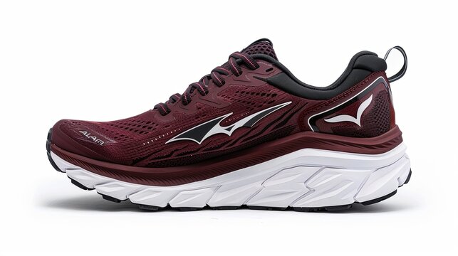 Men Torin 4.5 Plush Dark Red men's running shoes with isolated on a white background