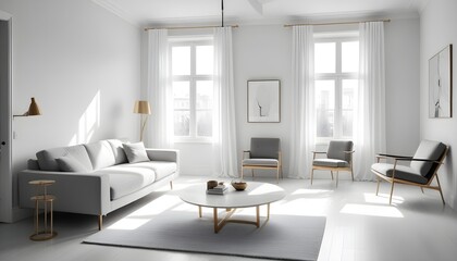 Photo interior modern design room 3d illustration