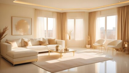 Fototapeta premium Photo interior modern design room 3d illustration