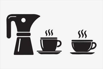 kitchenware silhouette vector illustration on a White Background