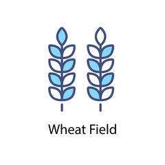Wheat Field vector icon